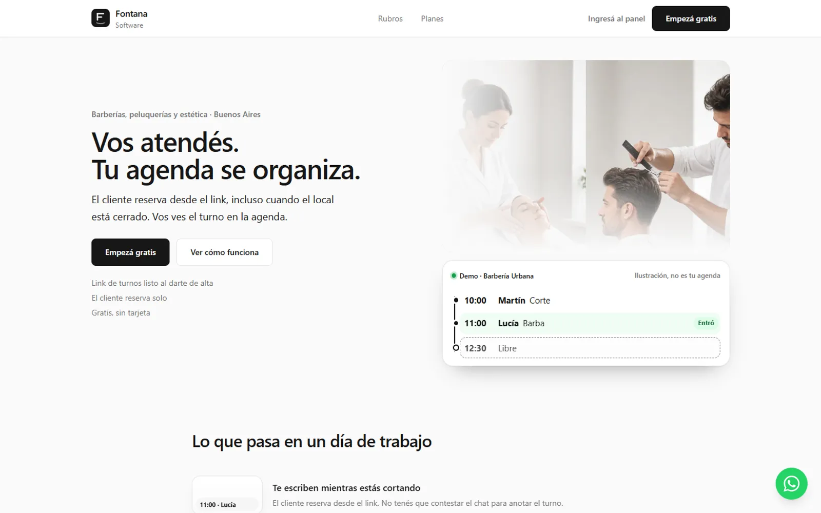Fontana Software, captura de la web